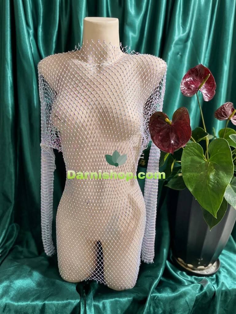 بادی کریستال توری نگین‌ دار